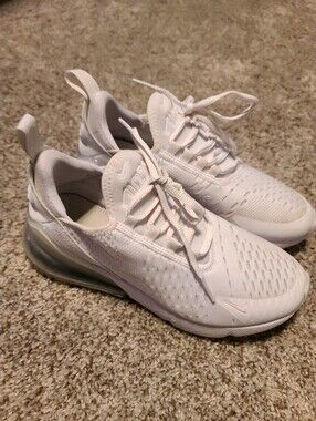 Boy's 4Y, White Nike Air Max 270-Style Sneakers